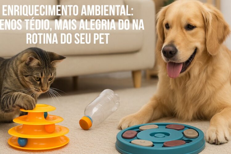 Enriquecimento Ambiental: Menos Tédio, Mais Alegria do na Rotina do Seu Pet