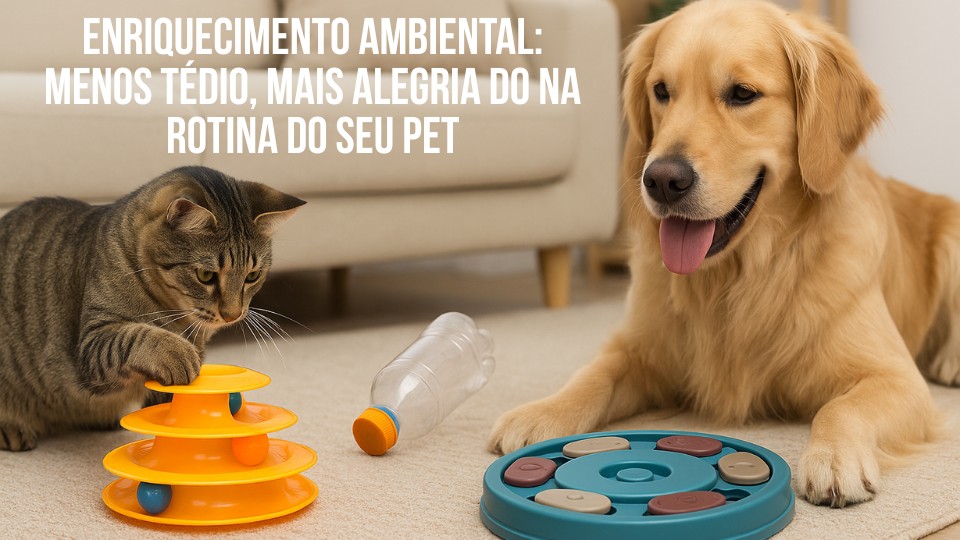 Enriquecimento Ambiental: Menos Tédio, Mais Alegria do na Rotina do Seu Pet